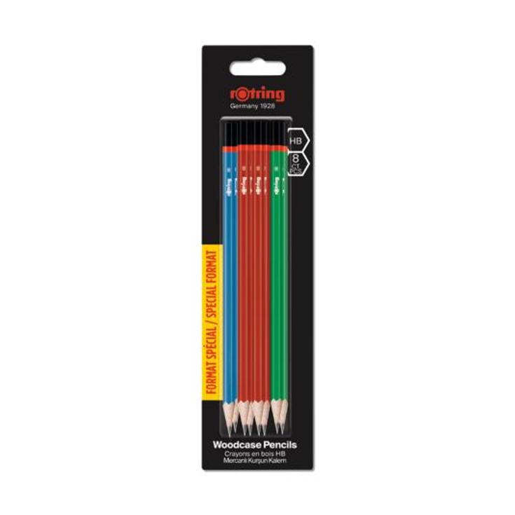 8 LAPICES DE GRAFITO HB ROTRING BLIST