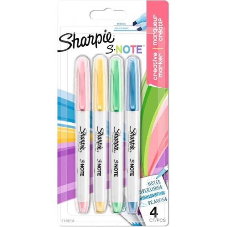SUBRAYADORES NOTE 4 UD SHARPIE PACK 1 UD
