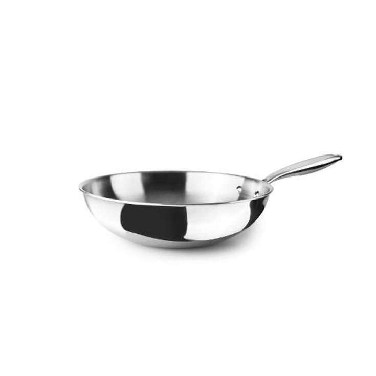 WOK TRIPLY NATURAL 30 CM IBILI UNIDAD 1 UD