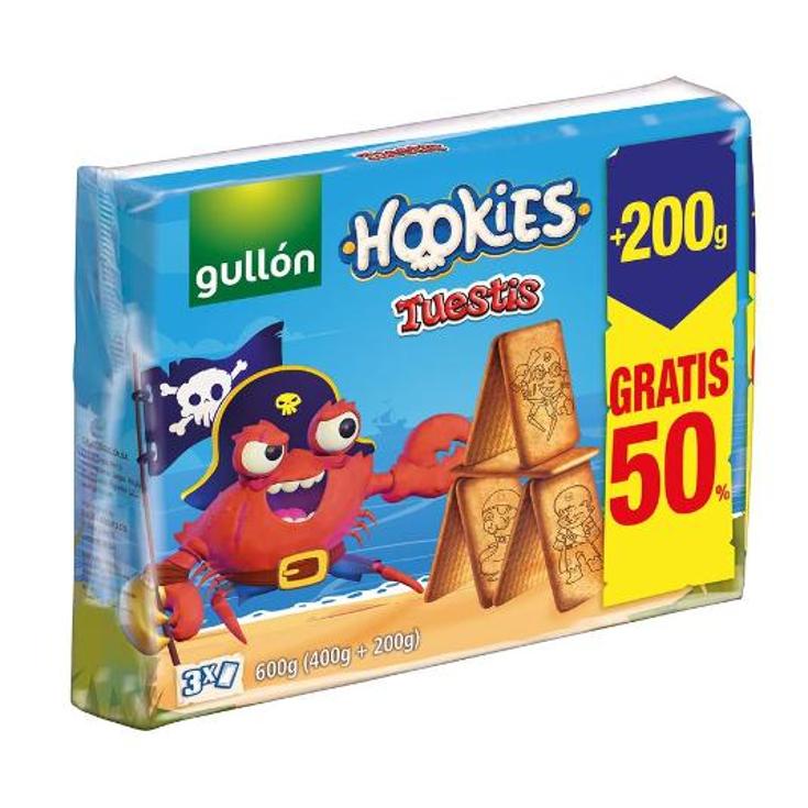 GALLETAS HOOKIES TUESTIS +200GR GULLON CAJA 400 GR