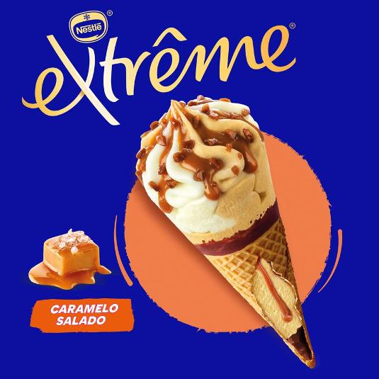 HELADO CONO SALTED CARAMEL EXTREME UNIDAD 120 ML