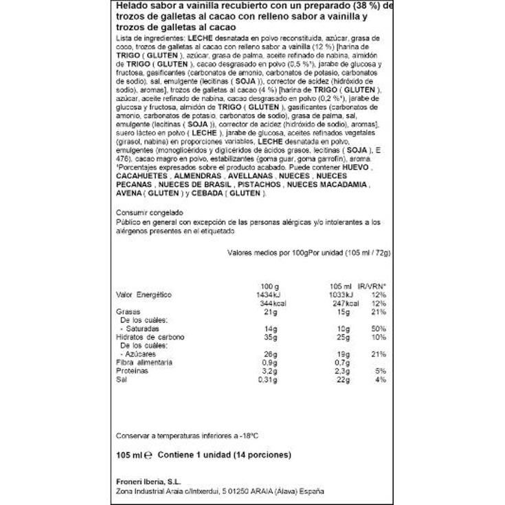 HELADO OREO BITES UNIDAD 105 ML