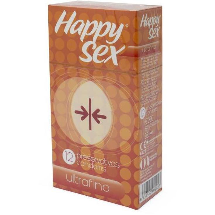 PRESERVATIVOS ULTRAFINOS HAPPY SEX CAJA 12 UD
