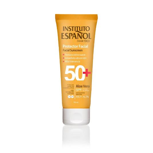 PROT.FACIAL ALOE VERA SPF50+ INST.ESPAÑOL TUBO 75 ML
