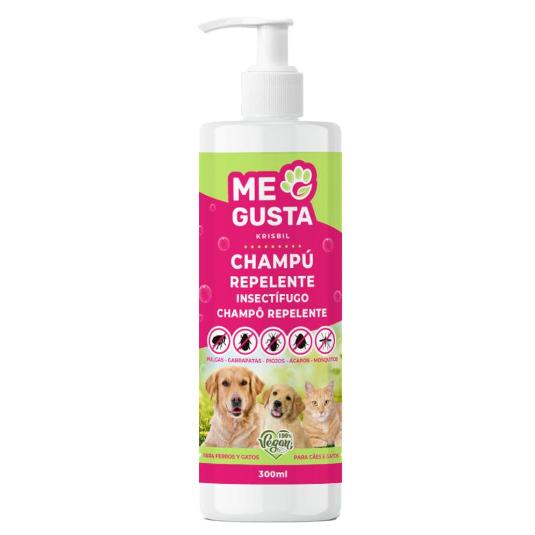 CHAMPU REPELENTE PERROS Y GATOS ME GUSTA BTLLA 300 ML