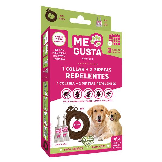 PACK COLLAR+PIPETAS PERRO CLIP ME GUSTA BLISTR 1 UD