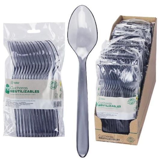 CUCHARAS REUTILIZABLES 15UD PACK 15 UD