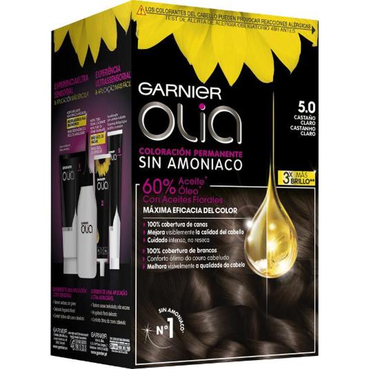 TINTE CABELLO 50 CASTAÑO CLARO OLIA CAJA 232 ML
