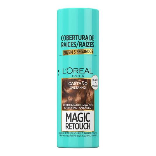 SPRAY RETOCA-RAICES CASTAÑO LOREAL SPRAY 75 ML