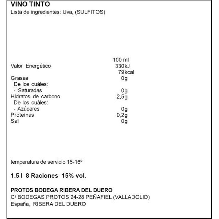 ESTUCHE VINO TINTO RIBERA ROBLE PROTOS PACK 2 UD