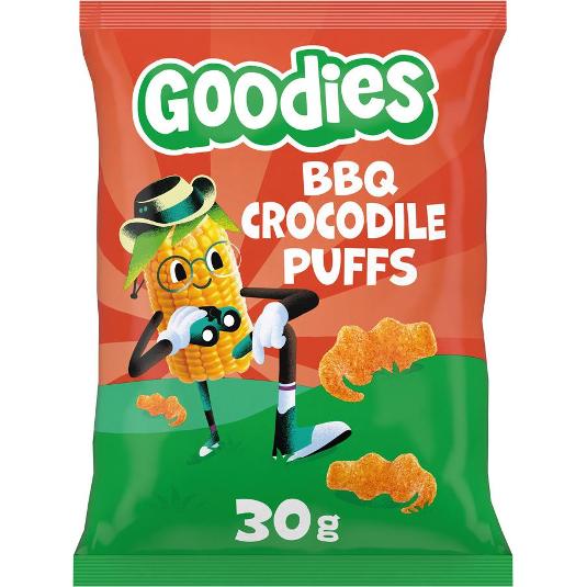 SNACK NIÑOS CROCS PUFFS-BBQ GOODIES BOLSA 30 GR