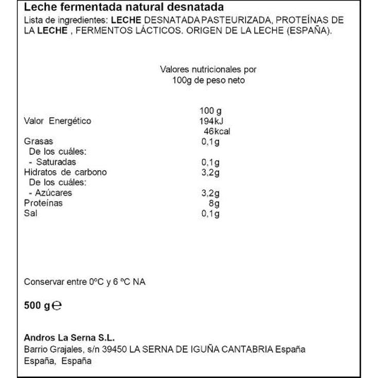 YOGUR PROTEINAS NATURAL POWERKING PACK 500 GR