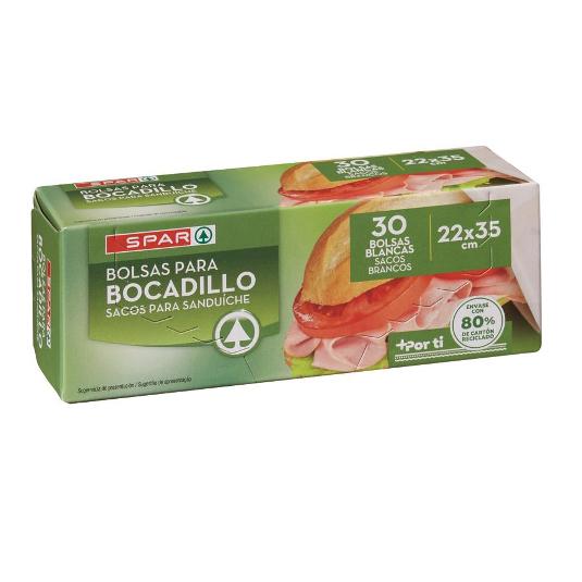 BOLSAS BOCADILLO SPAR CAJA 30 UD