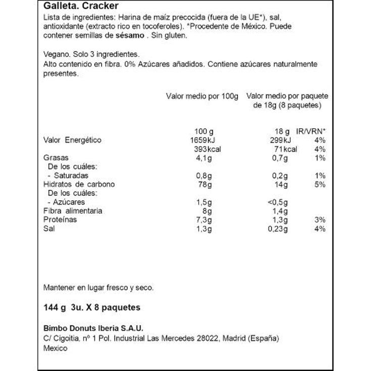 TOSTAS SALMAS CLASICAS ZENISSIMO PQTE 144 GR
