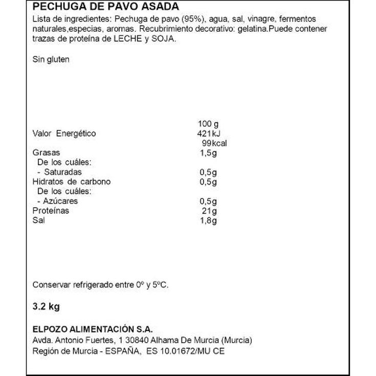 PECHUGA PAVO ASADO 1954 PG POZO