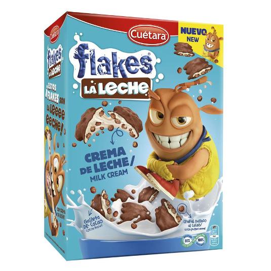 CEREALES FLAKES LA LECHE CUETARA CAJA 480 GR