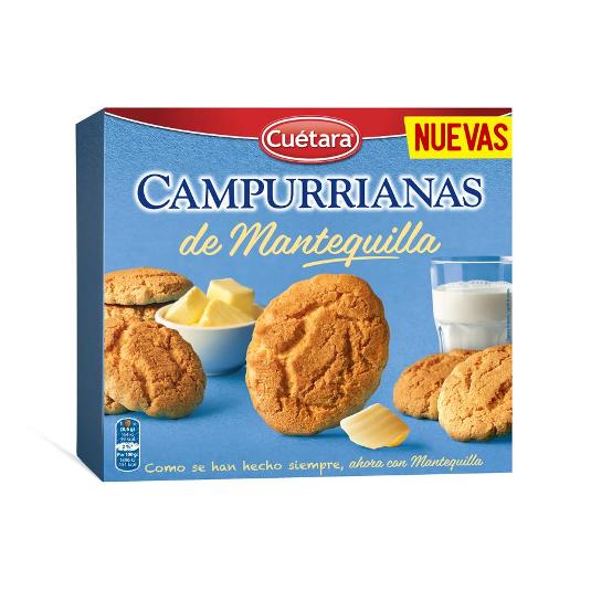 GALLETAS CAMPURRIANAS MANTEQUIL CUETARA CAJA 160 GR
