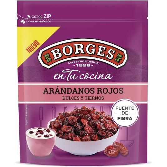 ARANDANOS ROJOS DESECADOS BORGES BOLSA 150 GR