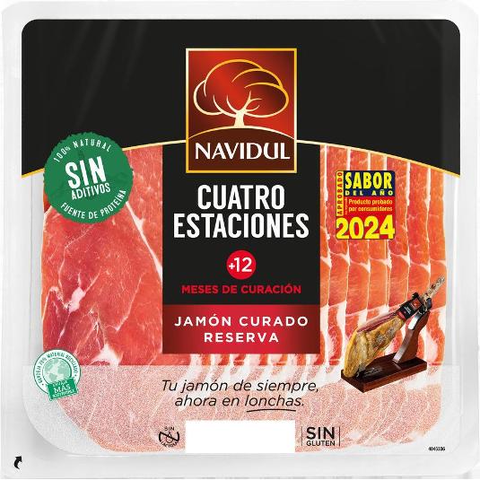 JAMON CURADO RESERVA 4 ESTACION NAVIDUL SOBRE 138 GR