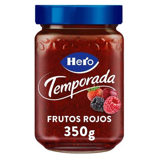 MERMELADA TEMPOR. FRUTOS ROJOS HERO FRASCO 350 GR