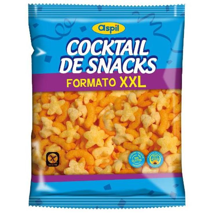 COCKTAIL DE SNACKS FORMATO XXL ASPIL BOLSA 225 GR