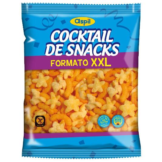 COCKTAIL DE SNACKS FORMATO XXL ASPIL BOLSA 225 GR