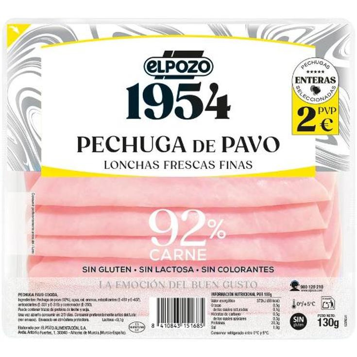 PECHUGA PAVO 1954 ELPOZO PQTE 120 GR
