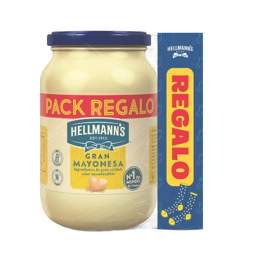 MAYONESA (PACK REGALO CALCETIN) HELLMANNS FRASCO 600 ML