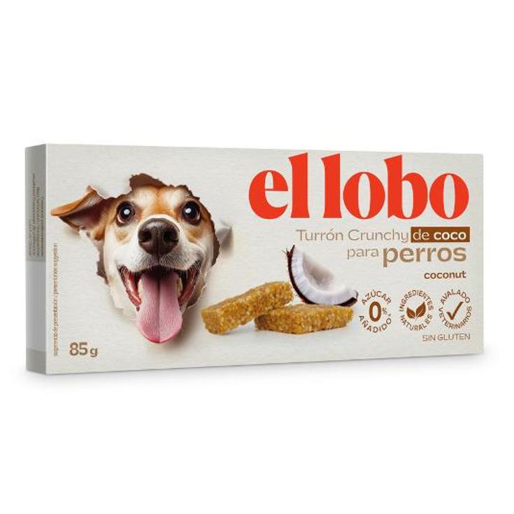 TURRON CRUJIENTE DE COCO EL LOBO PQTE 85 GR