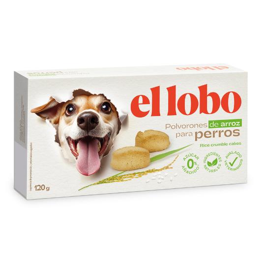 POLVORON PARA PERROS EL LOBO PQTE 120 GR