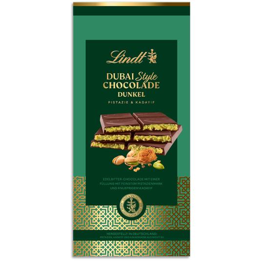 CHOC.NEGRO PISTACHO DUBAI STYLE LINDT PTLLA 145 GR
