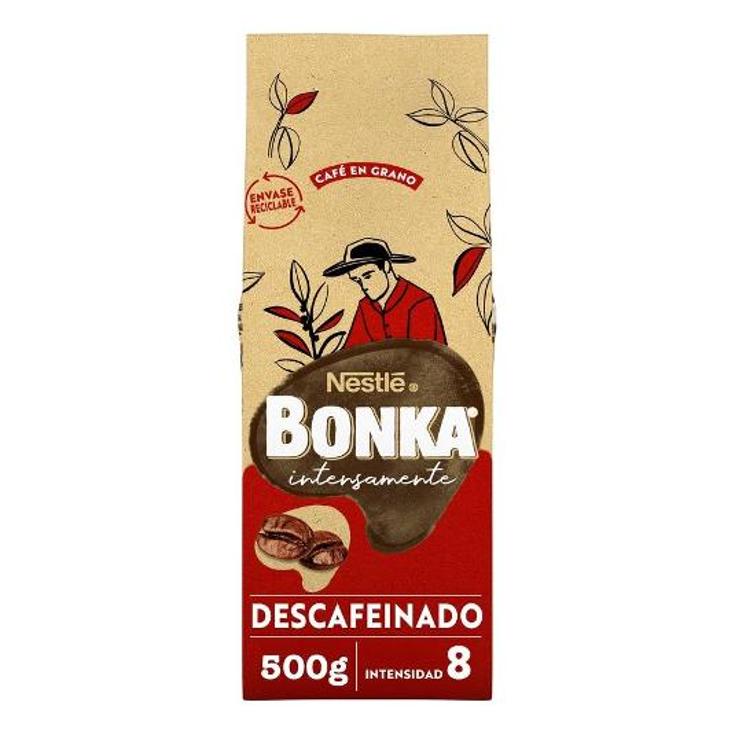 CAFE GRANO DESCAFEINADO BONKA PQTE 500 GR