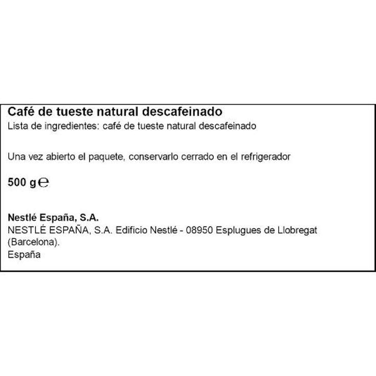 CAFE GRANO DESCAFEINADO BONKA PQTE 500 GR