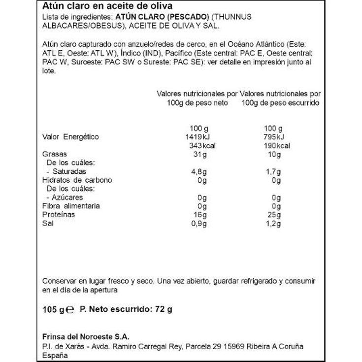 ATÚN CLARO ACEITE OLIVA SPAR LATA 105 GR