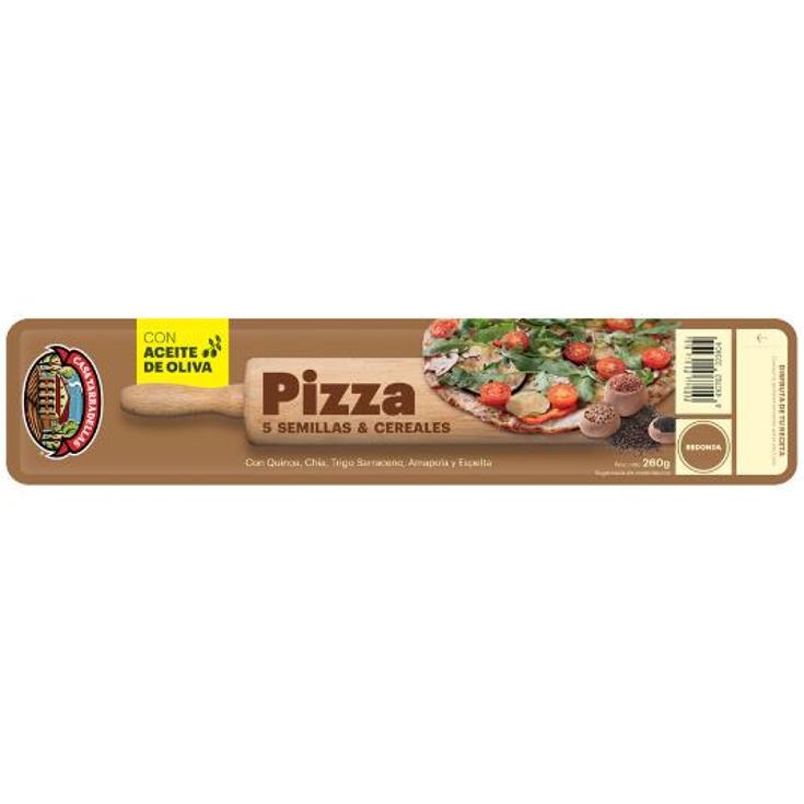 MASA PIZZA 5 CEREALES TARRADELLAS UNIDAD 260 GR