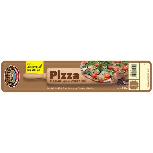 MASA PIZZA 5 CEREALES TARRADELLAS UNIDAD 260 GR