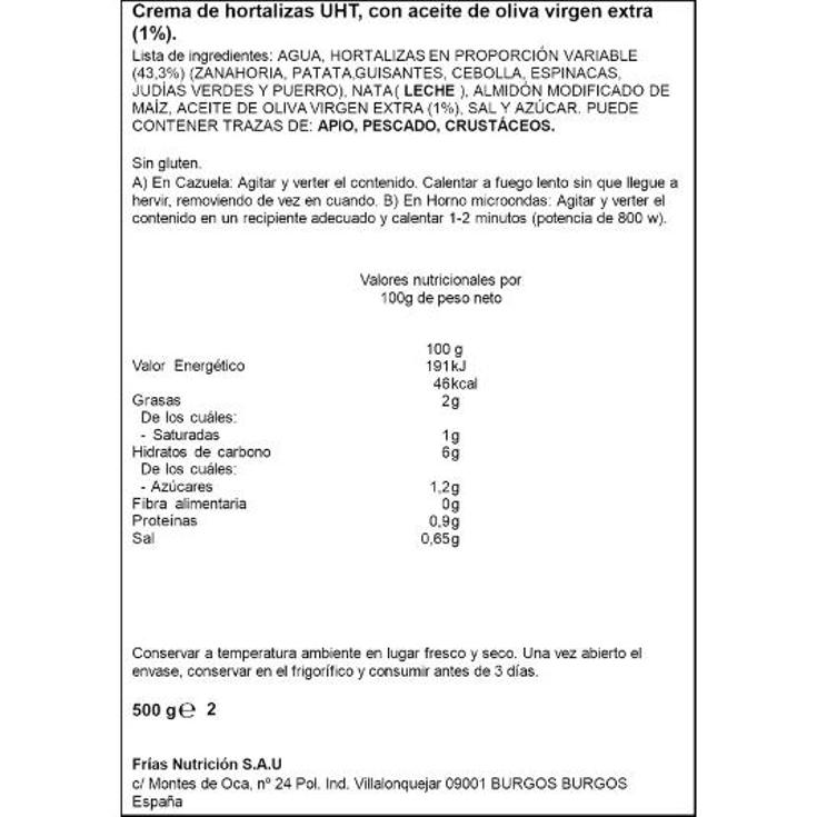 CREMA DE VERDURAS SPAR BRIK 500 GR