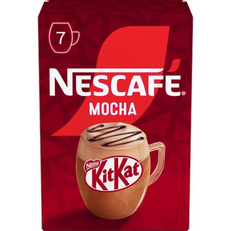 CAFE SOLUBLE MOCHA KIT KAT 7 UD NESCAFE PQTE 147 GR