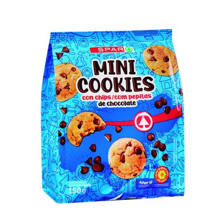 MINI COOKIES CON CHOCOLATE SPAR BOLSA 150 GR
