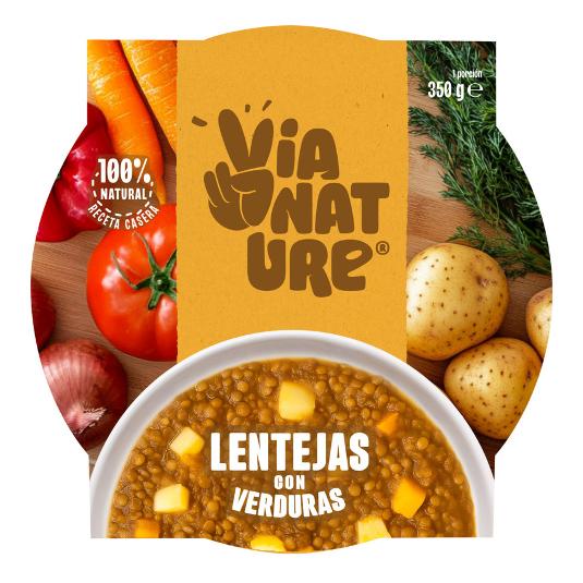 GUISO LENTEJAS CON VERDURAS VIA NATURE UNIDAD 350 GR