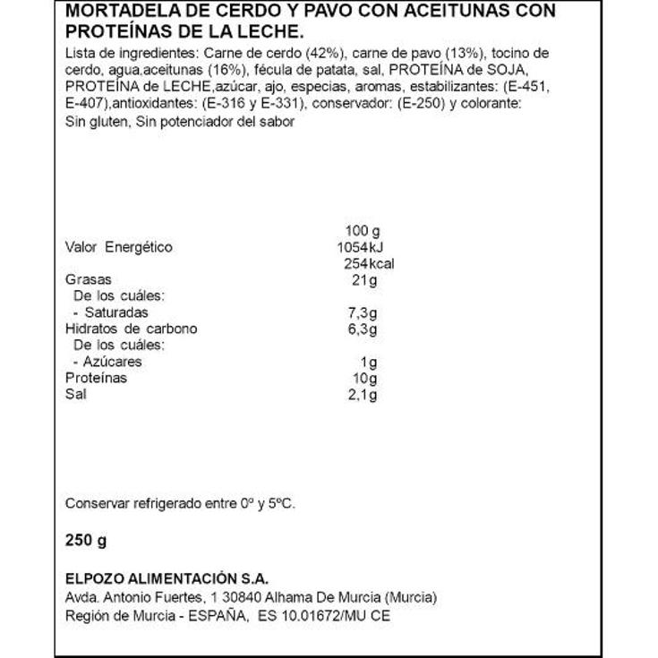 MORTADELA ACEITUNAS LONCHAS ELPOZO FAMIL PACK