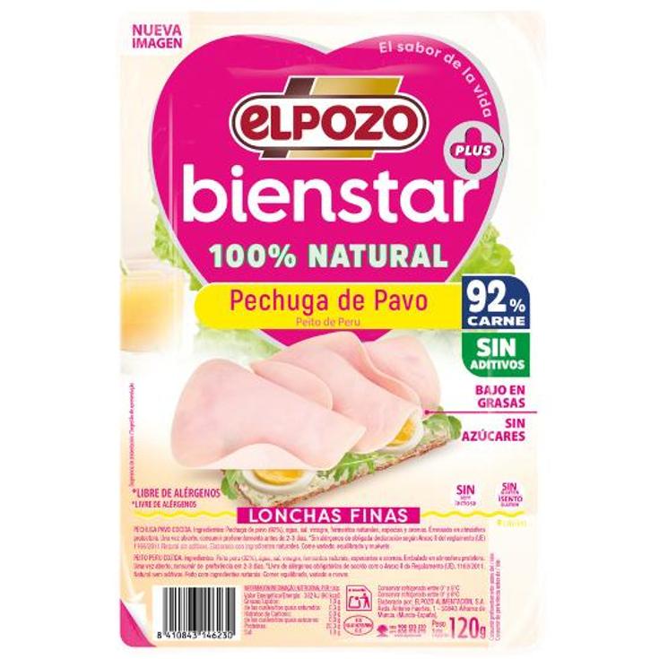 PECHUGA PAVO BIENESTAR ELPOZO BLIST 120 GR