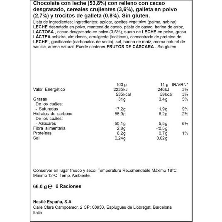 KIT KAT COCHES FORMULA 1 NESTLE PQTE 66 GR