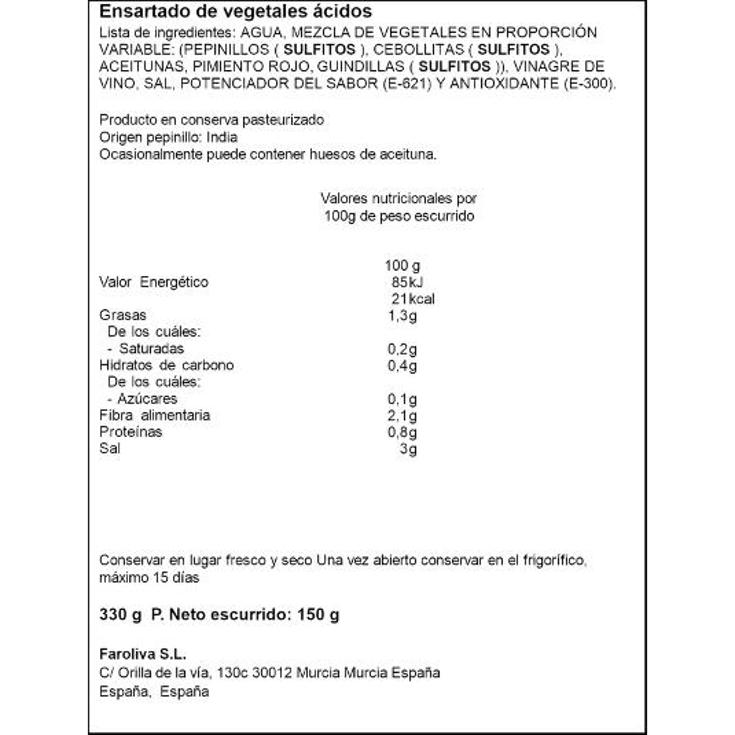 BANDERILLA PICANTE SPAR FRASCO 150 GR