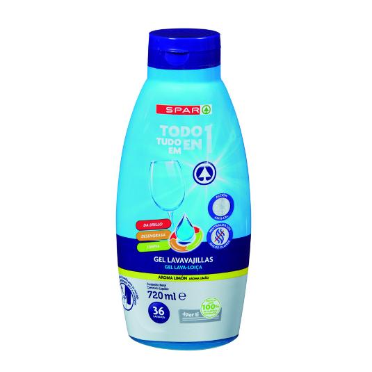 LAVAVAJILLAS MAQUINA GEL LIQUID SPAR BTELLA 750 ML