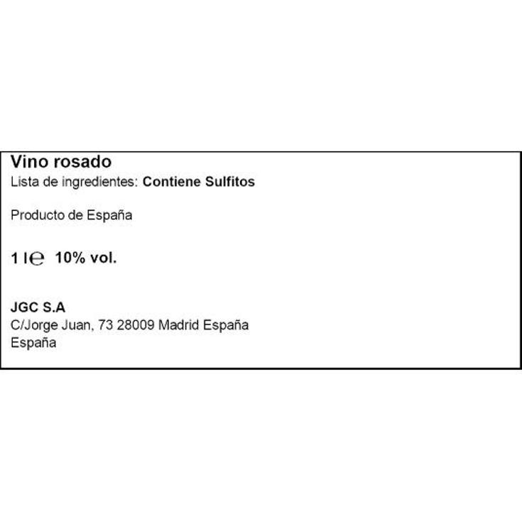 VINO ROSADO 10º DON GARCIA BRIK 1 LT