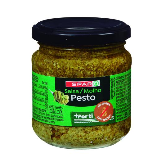 SALSA PESTO VERDE SPAR FRASCO 185 GR