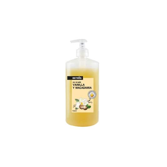GEL BAÑO VAINILLA Y MACADAMIA BETRES BTLLA 750 ML