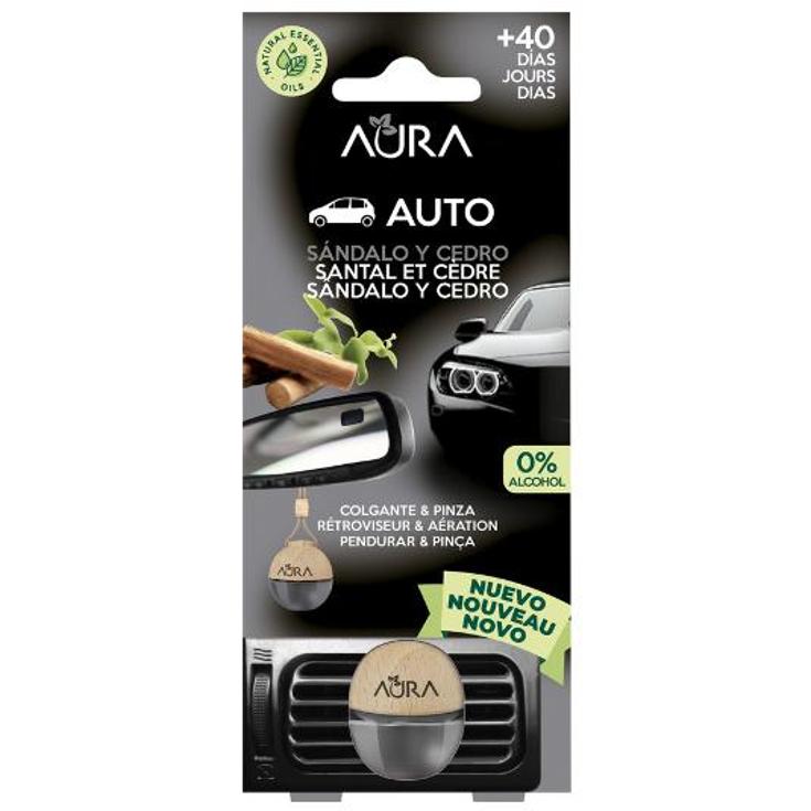 AMBIENTADOR COCHE SANDALO AURA UNIDAD 1 UD