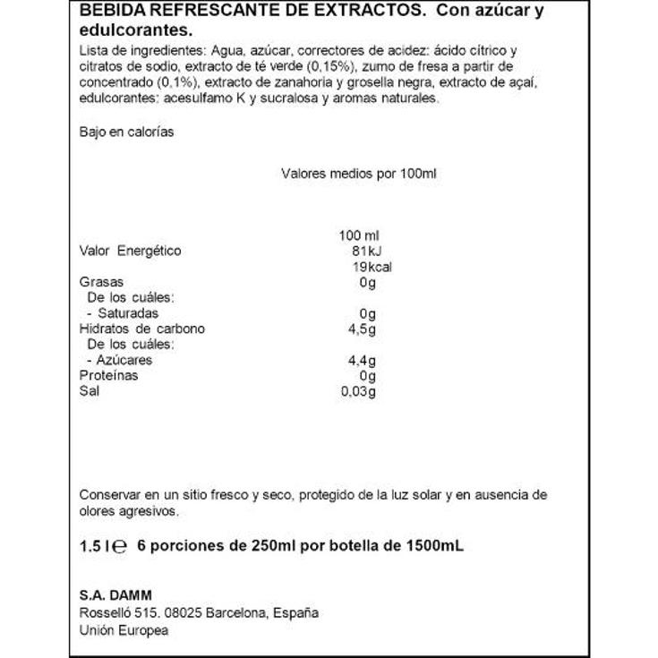 REFRESCO DE TE FRUTOS ROJOS NESTEA PET 1500 ML